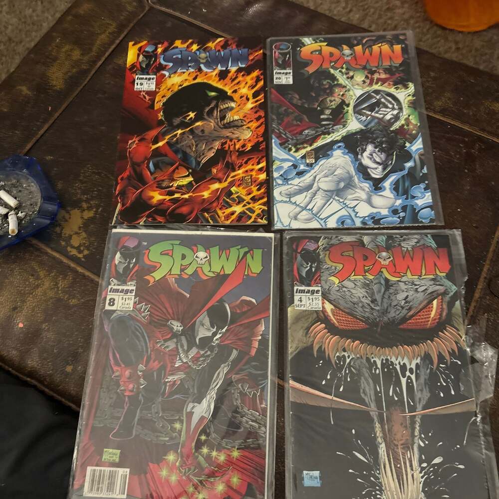 Spawn Comic Book Lot of 4 - Issues #4, #8, #19, #20 - Todd McFarlane Image Comic